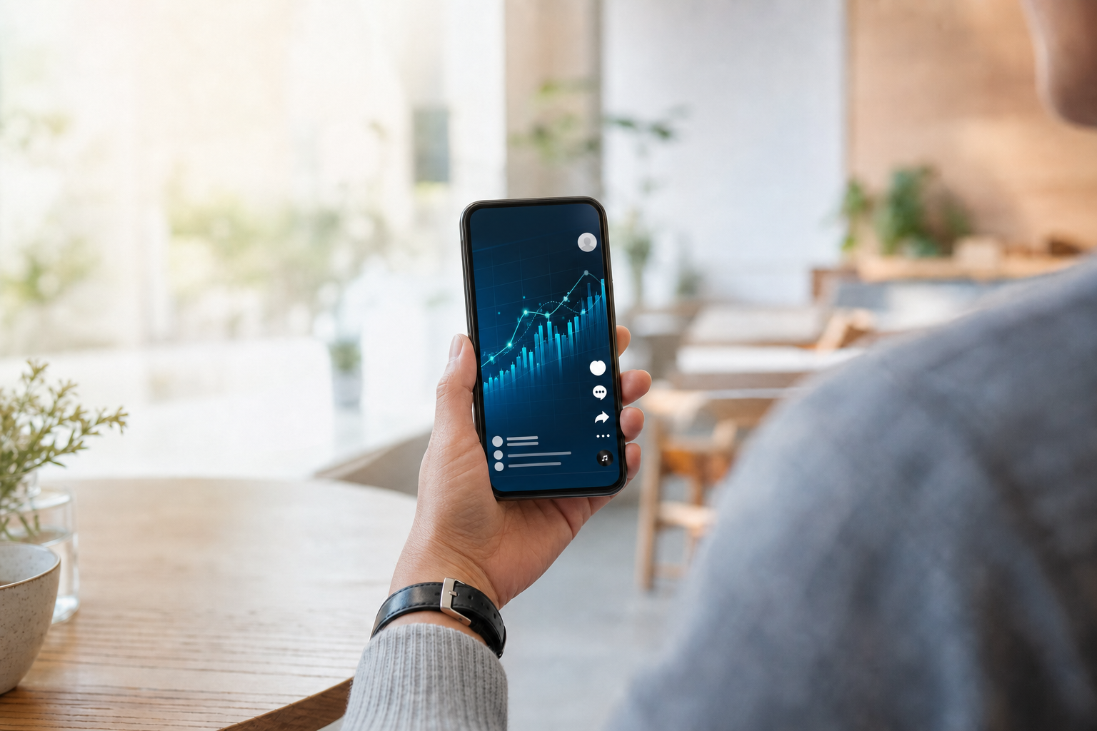 Finanzthemen auf Social Media (KI generiert)